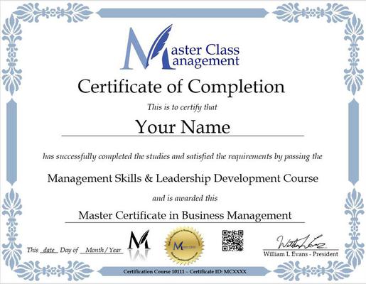 Master Certificate in Business Management Free Online Management Courses